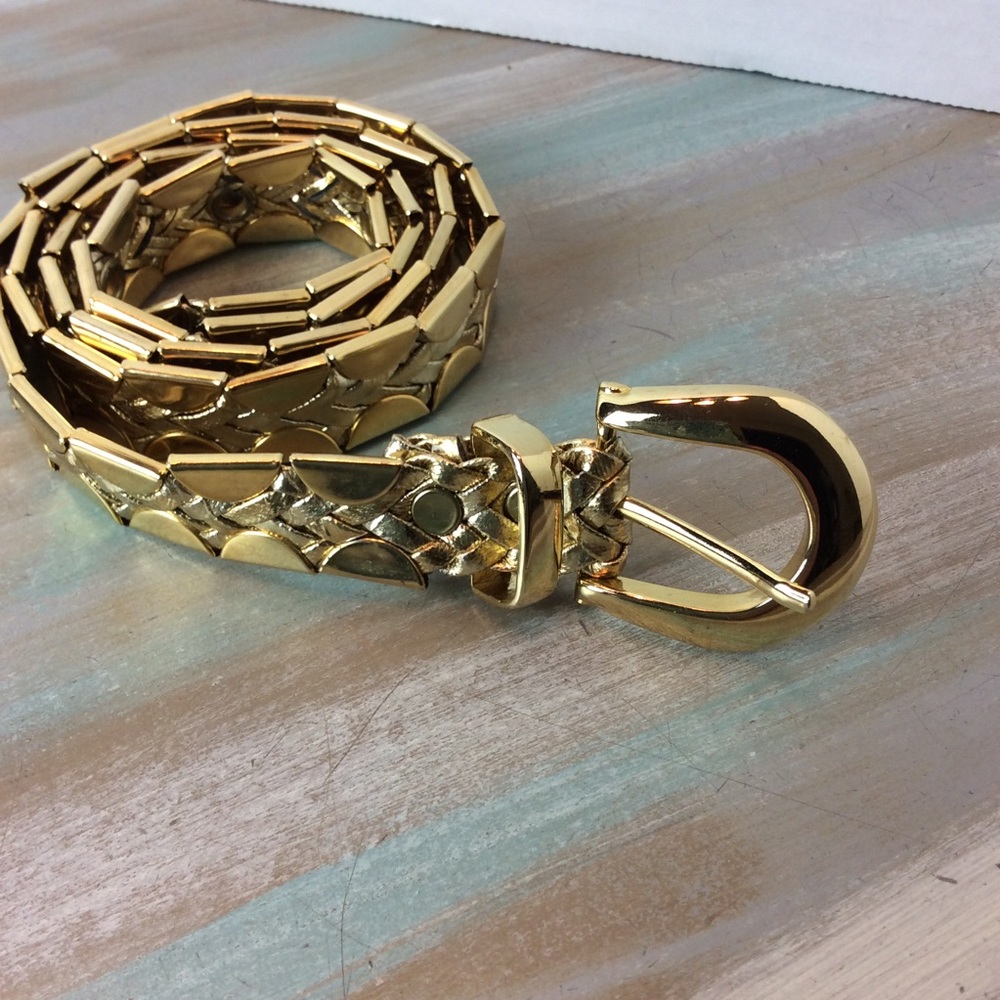 Gold mesh belt